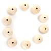 10pcs Craft Beads Round Wood Color MultiPurpose Wooden Beads Bulk with Hole for DIY Handicraft Decoration Gift