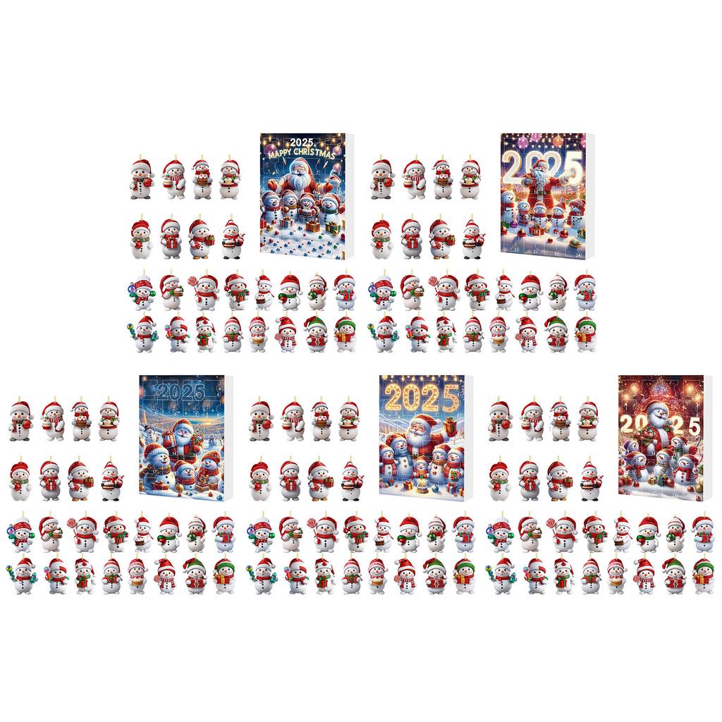 Украшения для рождественской елки с шапками Санты, подвесные украшения в виде снеговиков, мини-подвеска в виде снеговика для рождественской елки для детей, малышей, рождественские подарки