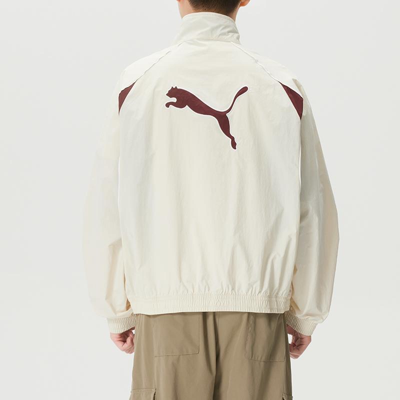 Puma Мужская куртка-бомбер с цветовыми блоками на молнии с воротником-стойкой 636279-87