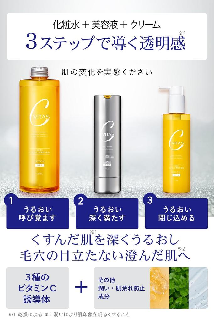 CVITAS C Vitamin Toner with Large VITAMIN LDK Review of C C and C Lotion, C, Retinol, Capacity, Moisturizing, C, Award-Winning (3-Pack Lotion, Serum,