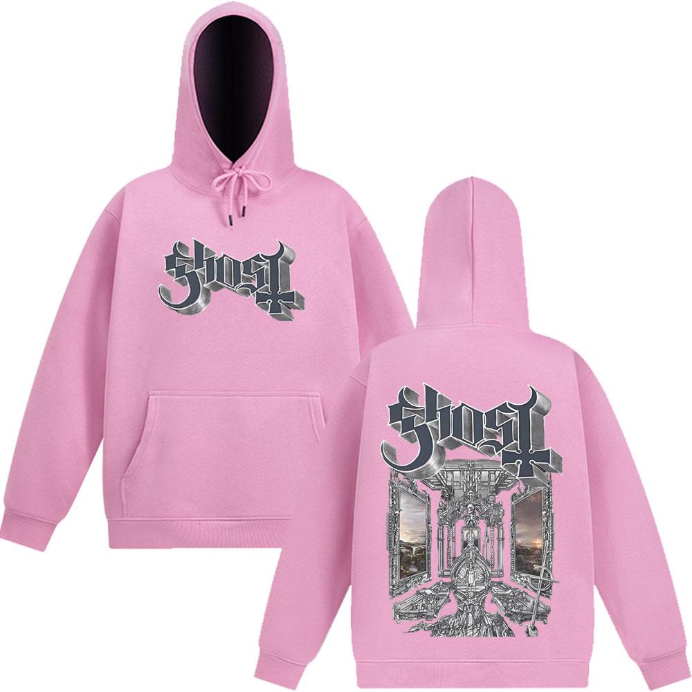 Rock Ghost Skeletour World Album 2025 Graphic Hoodie Unisex Oversized Gothic Long-sleeved Hip-hop Casual Pullover Streetwear Top