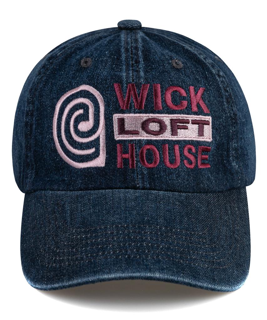 Кепка Wig E Loft House из денима - Индиго деним