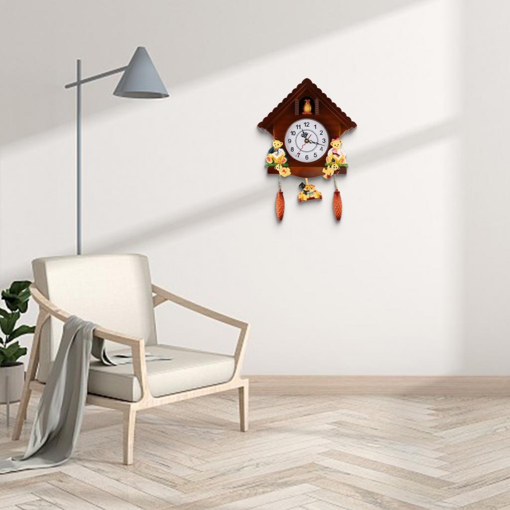 Functional Art Wall Mounted Cuckoo Pendulum Clock for Decor Lovers