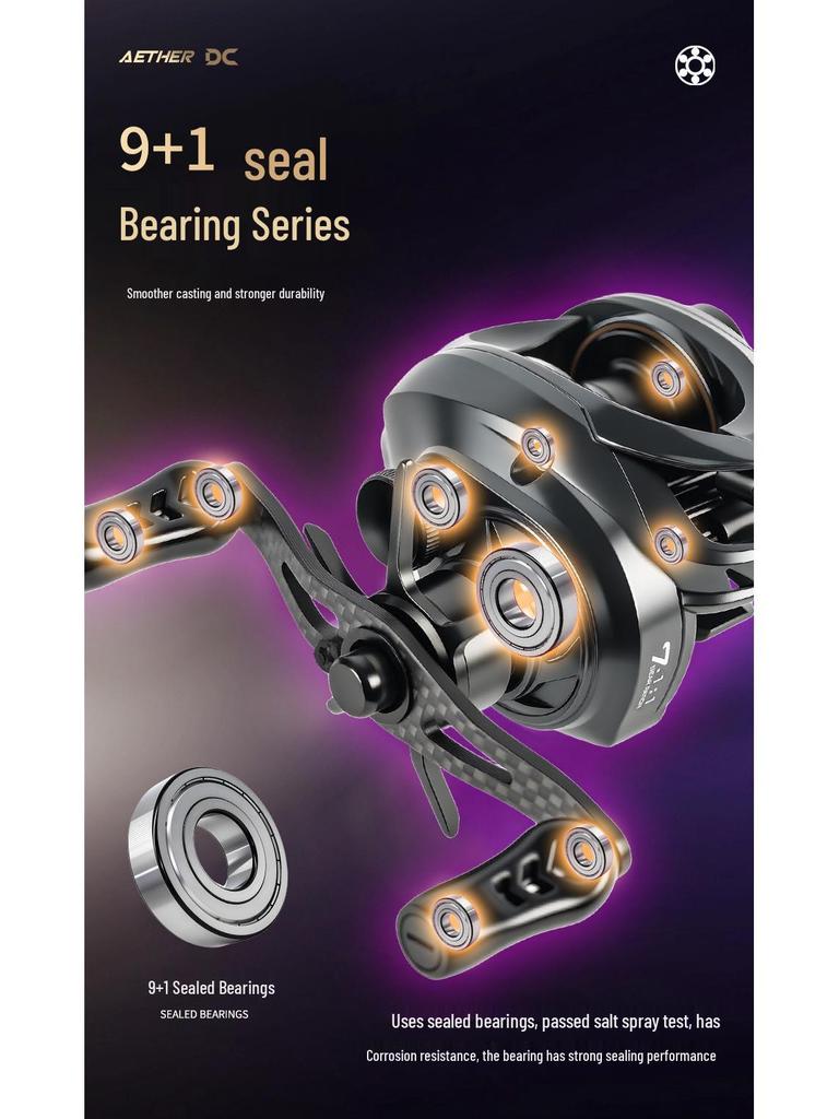 Wind Blade 5-го Поколения Умная DC Кастинговая Катушка - Микро-джиггинг, Дальний заброс, Бесшумная, Анти-бэклош, Электронный тормоз.