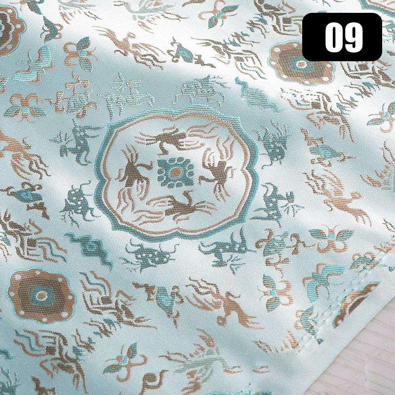 Роскошная высококачественная жаккардовая парчовая шелковая ткань для самостоятельного шитья чонсам ханьфу платье обивка одежды винтажная дизайнерская ткань