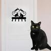 Twin Cats Key Rack Wall Mounted Hook Up Artwork Shape Decoration Accessories Practical and Stylish Home Decor Solution