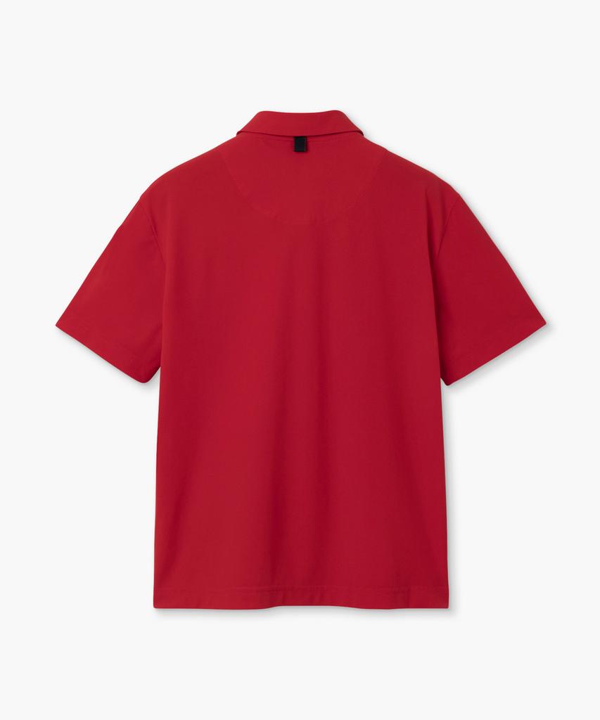 Beulipinggolpeu Women'S Linen-Like Pique Polo Shirt_Red