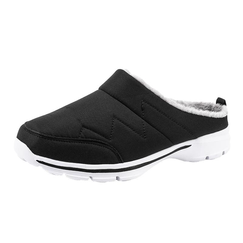 Тапочки Зимние Теплые Плюшевые Домашние Комнатные Тапочки для Пары Водонепроницаемые Мягкие Удобные Зимние Женские Туфли Мужская Обувь Большой Размер 48