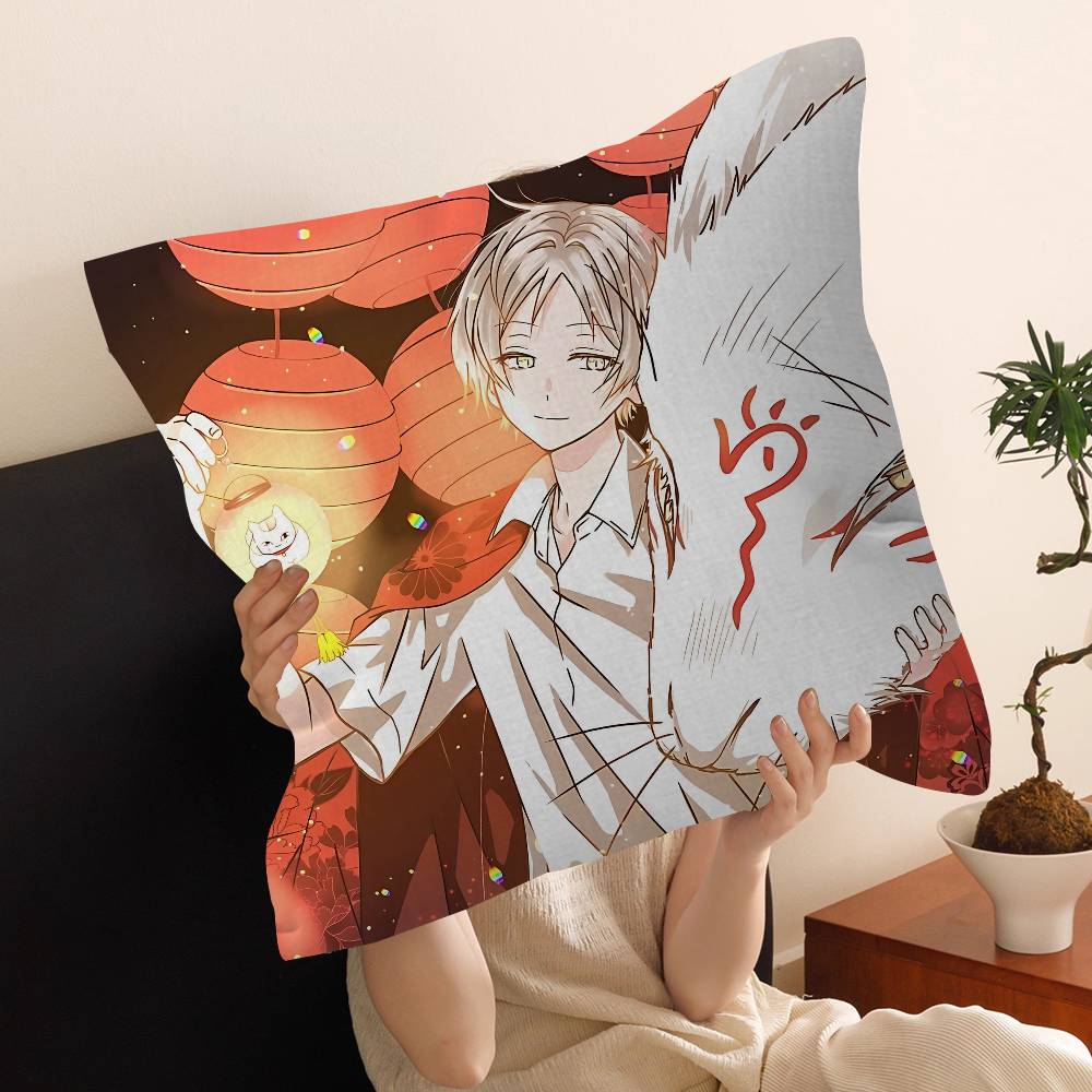 Natsume Yuujinchou Cartoon Cushion Cover Decorative Pillow Sofa Home Decor Case Pillow Cases