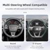 rlcp4 Suitable for Seat Breathable Leather Steering Wheel Cover with Segmented Quick-Release Design, Non-Slip and Durable, for Models Such as Ibiza, 