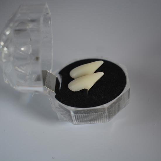 2шт накладные клыки изысканные клыки из смолы без запаха реквизит для косплея на Хэллоуин