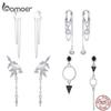 BAMOER Аутентичные элегантные серьги с подвесками из стерлингового серебра 925 пробы на длинной цепочке с кисточками для женщин