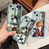Прозрачный чехол с изображением аниме Genshin Impact для Apple iPhone 14 11 13 12 Pro 7 8 Plus XR X XS Max 6 6S 13Pro, силиконовый чехол для телефона