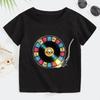 3T~9T Roll Band Gun N Roses Children's T-shirt Men's and Women's Pop Music Short Sleeve Top Children's Casual Wear
