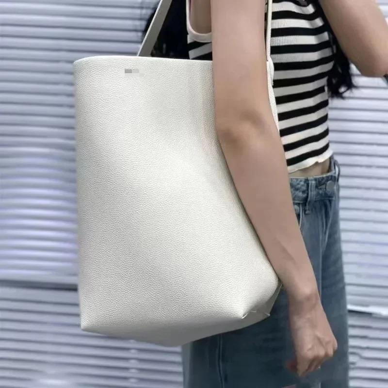 Сумка-тоут из натуральной кожи большой вместимости для поездок на работу и обратно на осень и зиму, женская переносная сумка-ведро на одно плечо
