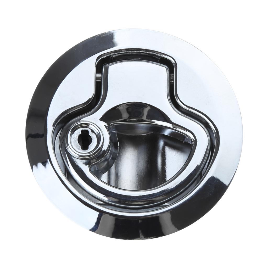 Home RV Cabinet Push Button Latch Lock Hatch Catch Flush Door Lock Knob Fit for Cupboard Motorhome-Caravan Camper Handle