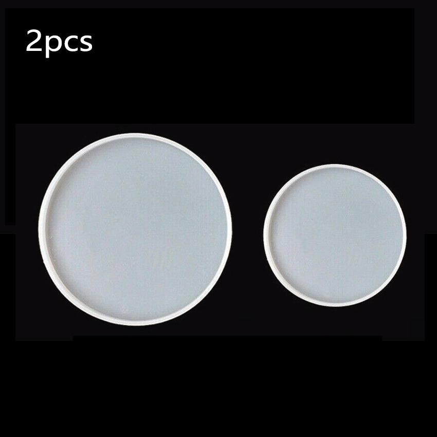 Resin Craft Round Coaster Casting Mold Silicone Jewelry Agate Making Mould
