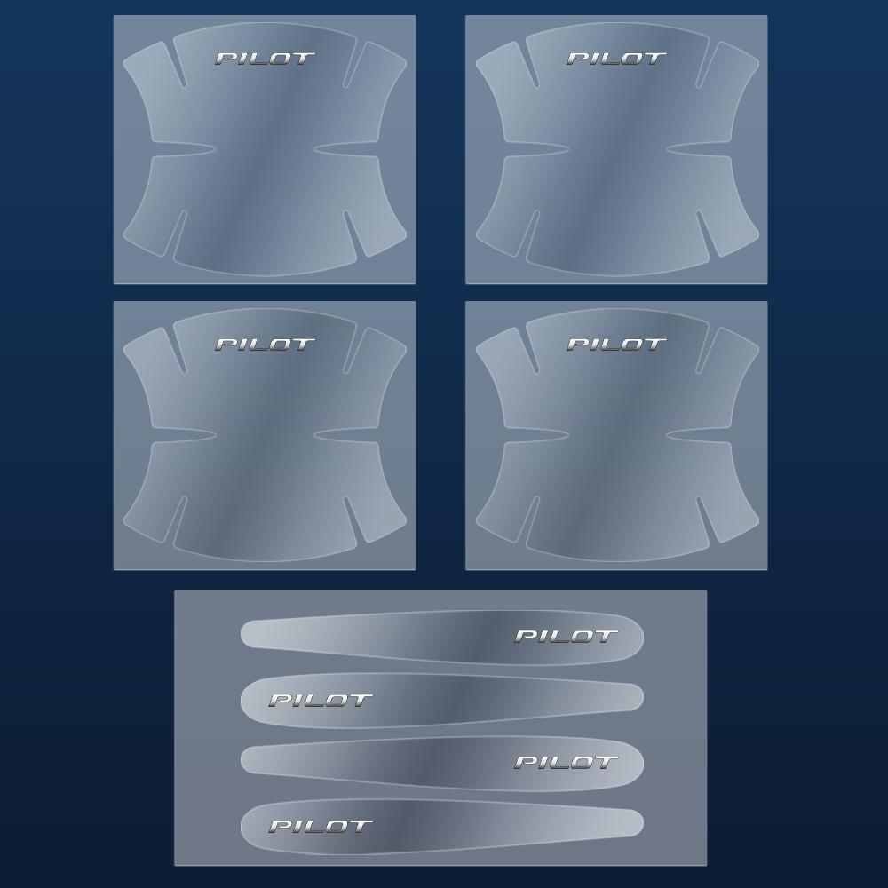 AQW1 8PCS Transparent Car Door Handle Anti Scratches Protector Film Sticker For Honda Mugen CIVIC Pilot Type R Type S VTEC DOHC Vezel