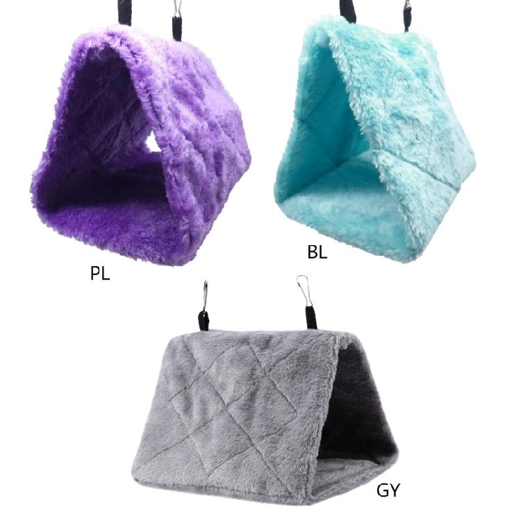 Parrot Hammock with 2 Hanging Hooks Warm Snuggle Hut Cage Tent for Cockatiels
