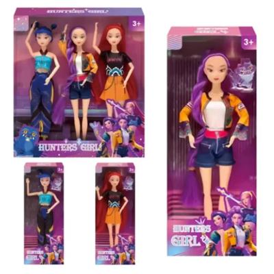 НОВЫЙ аниме к-поп Охотники на демонов Охотница на ведьм Группа Высокая внешность Клеевая кукла кукла Сердце девушки Декоративная кукла Праздничные подарки