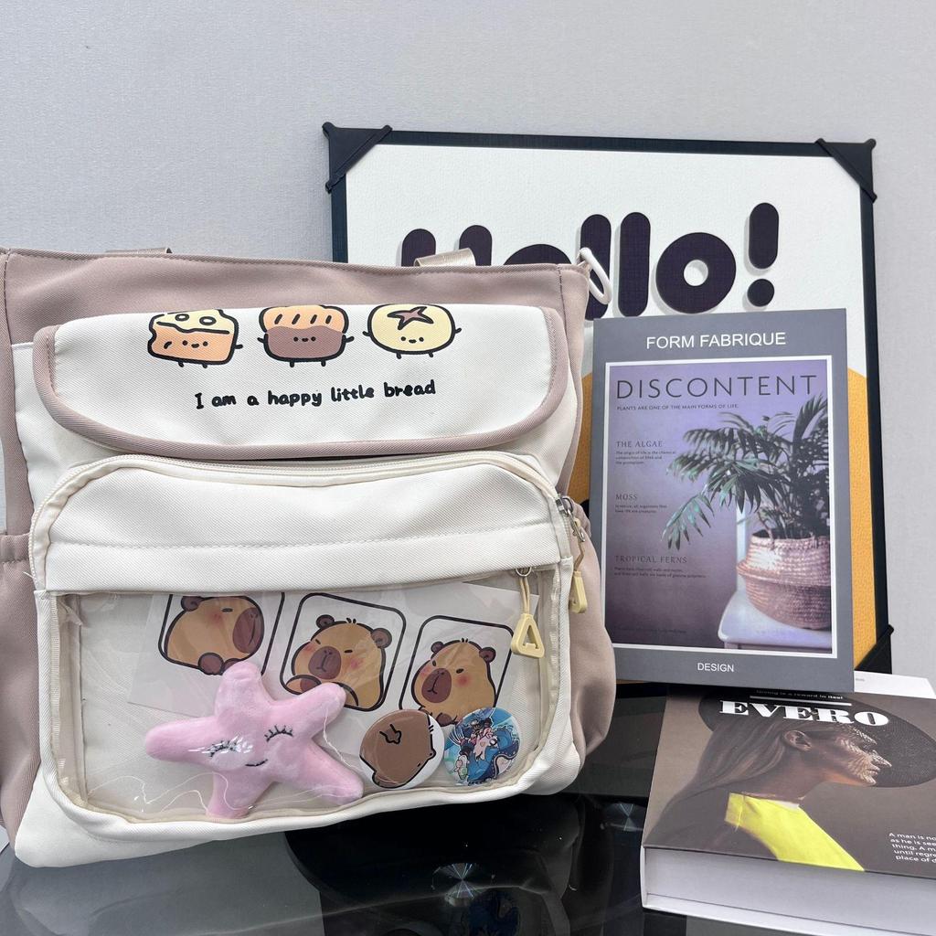 Японский стиль старшей школы, большая вместимость, ита-бэг – милый прозрачный рюкзак через плечо с аниме-куклой