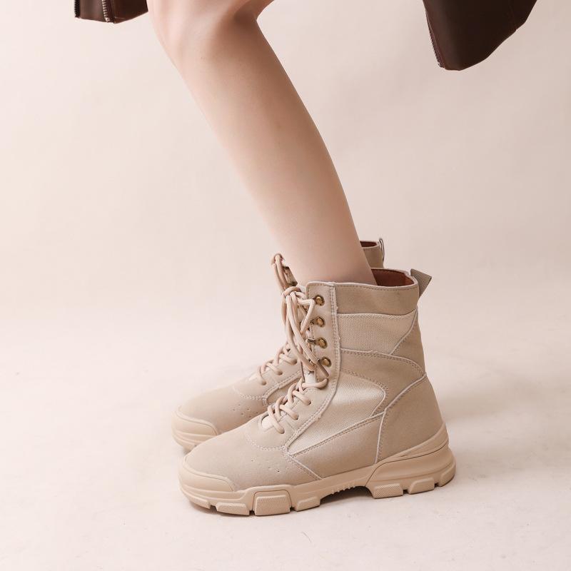 Холщовые ботинки Мартин женские новые летние ботинки уличные кожаные одинарные ботинки походная обувь ботинки пустынные ботинки на платформе короткие ботинки