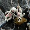 Halloween Creepy Doll DIY Scary Zombie Baby Dolls Haunted House Adornment Hanging Ornament Prop for Horror Halloween Decor