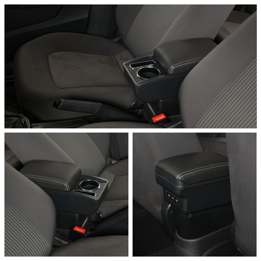 For Skoda Rapid car, box for armrests, modified auto parts, a box for storing interior parts.