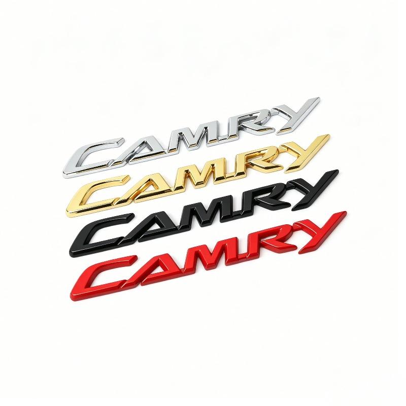 Применимо к логотипу автомобиля CAMRY Английская алфавитная наклейка персонализированная модификация металлическая автомобильная наклейка задняя наклейка черная