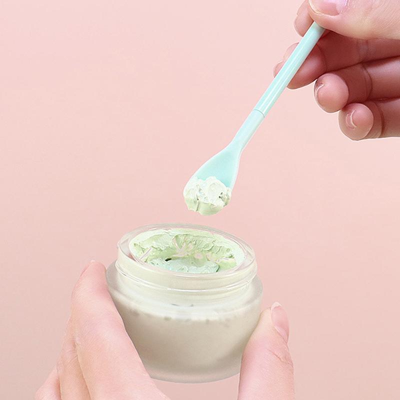 1 шт. силиконовый скребок с двойной головкой, косметический набор скребков для крема, инструменты для макияжа