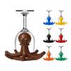 Octopus-Shaped Cup Drying Rack with 8-Arm Creative PLA Water Bottle Holder for Mugs Glasses Tumblers Space-Saving Countertop Organizer for