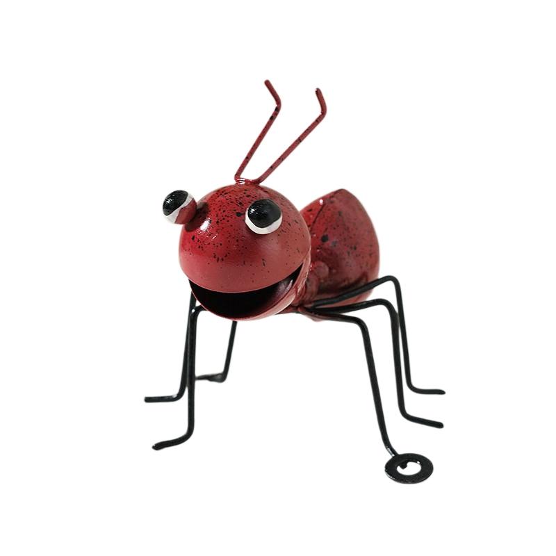 Садовая подвесная стена, симпатичная фигурка муравья, божья коровка, пчела, украшение, ретро, железная 3D-скульптура насекомых, искусство, украшение для дома, орнамент