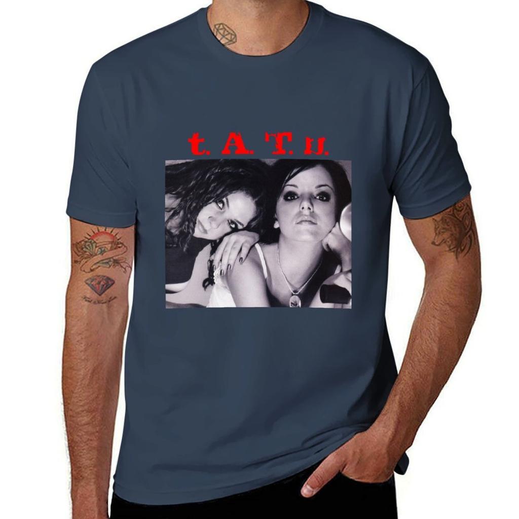 Tatu popart Футболка Активный спорт Короткий рукав Хлопковая рубашка