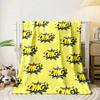 Comic-style "OMG!" text with colorful explosion effects on yellow background. for all seasons blanket lunch break throw gift