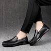 Summer Men's Genuine Leather Shoes Handmade Stitching Casual Breathable Slip On Hollow Out Loafer Plus Size Casual Shoes for Men