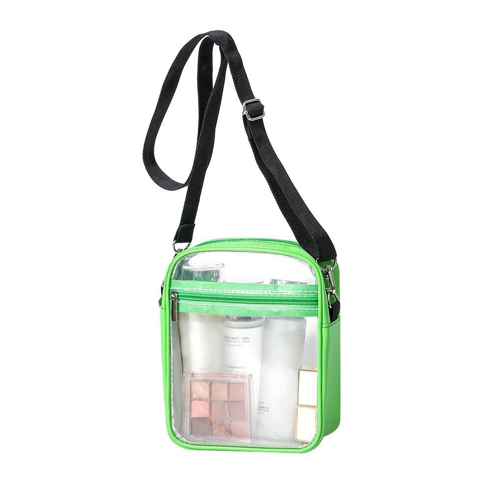 Storage Bag PVC Transparent Bag Square Waterproof Crossbody Bag Portable Women Handbag  Women