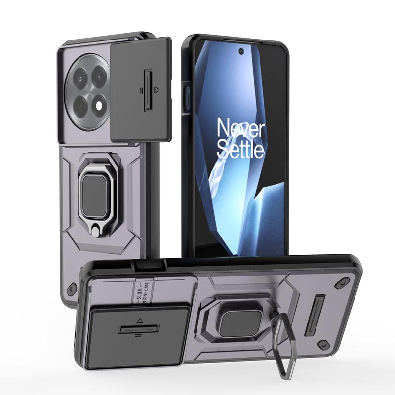 For Oneplus 13R Ace 5 Pro Case Shockproof Armor Slide Camera Funda For One Plus 1+ Ace5 Oneplus13R Magnetic Holder Ring Cover