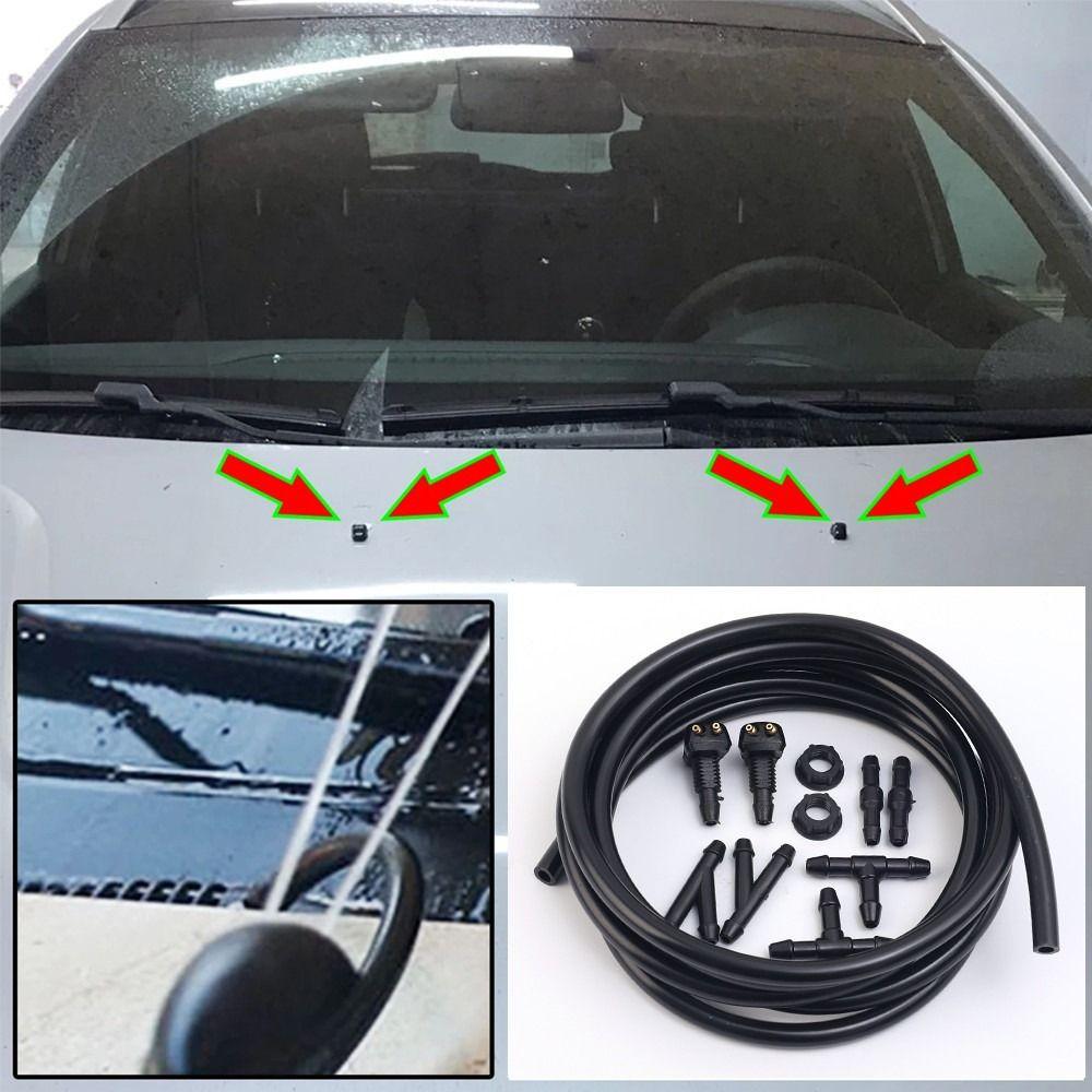 Plastic Windshield Washer Nozzles Adjustable Spray Windshield Spray Jets Automotive Maintenance