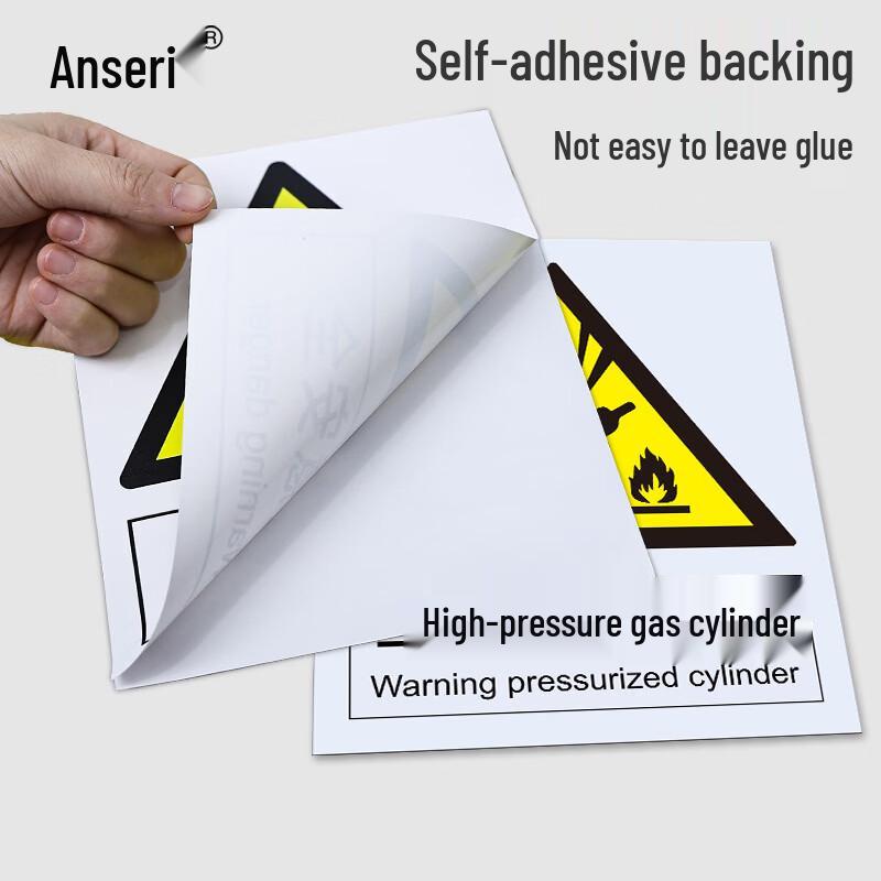 High-Pressure Gas Cylinder Warning Safety Sign