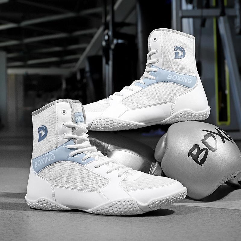Профессиональная боксерская обувь Мужская обувь для упражнений Боксерские кроссовки Мужская воздухопроницаемость Борцовская обувь