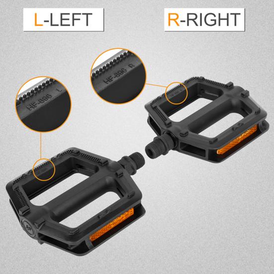 2Pcs Bike Pedal Universal Lightweight Left Right Mountain Road Folding Bicycle Flat Pedal Platform Bike Replacement Accessories