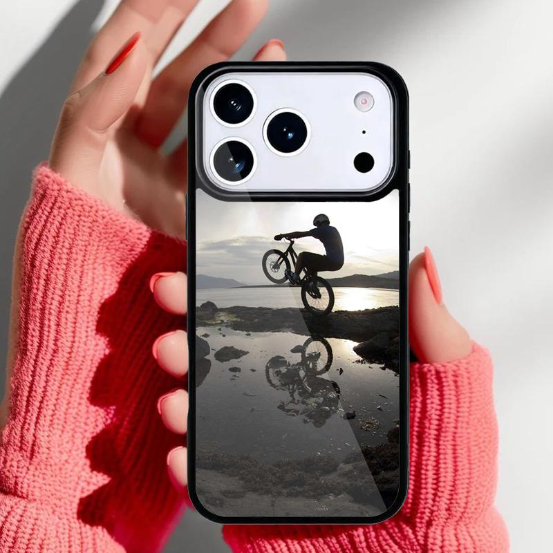 Спортивная Велосипедная Арт Чехол для Телефона iPhone 17 Air 16e 15 14 13 Pro Max Задняя Крышка для 12 11 Pro Coque