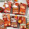 6pcs Traditional 2026 Horse Year Red Envelope Cartoon Red Packet Lucky Money Pouch  Spring Festival