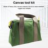 Сумка для инструментов с широким горлом, органайзер для хранения с ручкой, многоцелевая прочная холщовая сумка для хранения инструментов большой вместимости