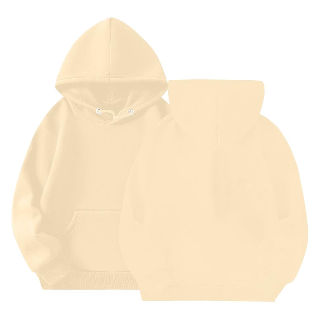 Детские толстовки с капюшоном, свободная однотонная спортивная рубашка с капюшоном, модная спортивная рубашка