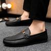 Office Flat Lightweight Leather Shoes for Men Low-Top Adults Size 44 Designer New In Pu Summer Sale Slip-on 2025 Man Casual Shoe