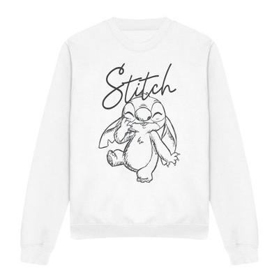 Lilo & Stitch Унисекс взрослый свитшот с круглым вырезом Sketchy Surprise