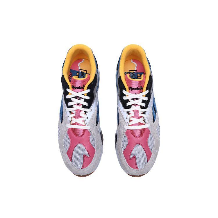 Reebok Aztrek BDG Амортизация Ретро Спортивные Низкие Кроссовки для Повседневной Носки Унисекс кроссовки Серый Розовый Голубой DV6569