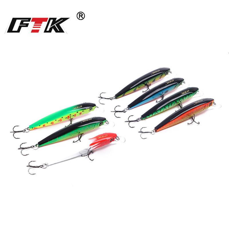 FTK Искусственная приманка для рыбалки Mino, жесткое крепление, гольян, 7 цветов на выбор, 9 см, 8 г, глубина 0-0,8 м, профессиональное качество, популярная модель