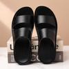 Luxury Cowhide Men's Slippers 2025Summer New Casual Slippers Outdoor Non Slip Flat Sandals Comfort Open Toe Beach Shoes for Men